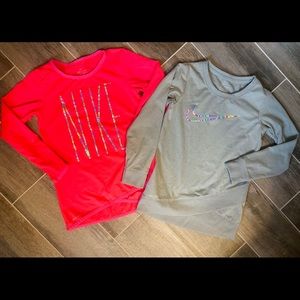 Bundle girls size 6 Nike sweatshirts EUC